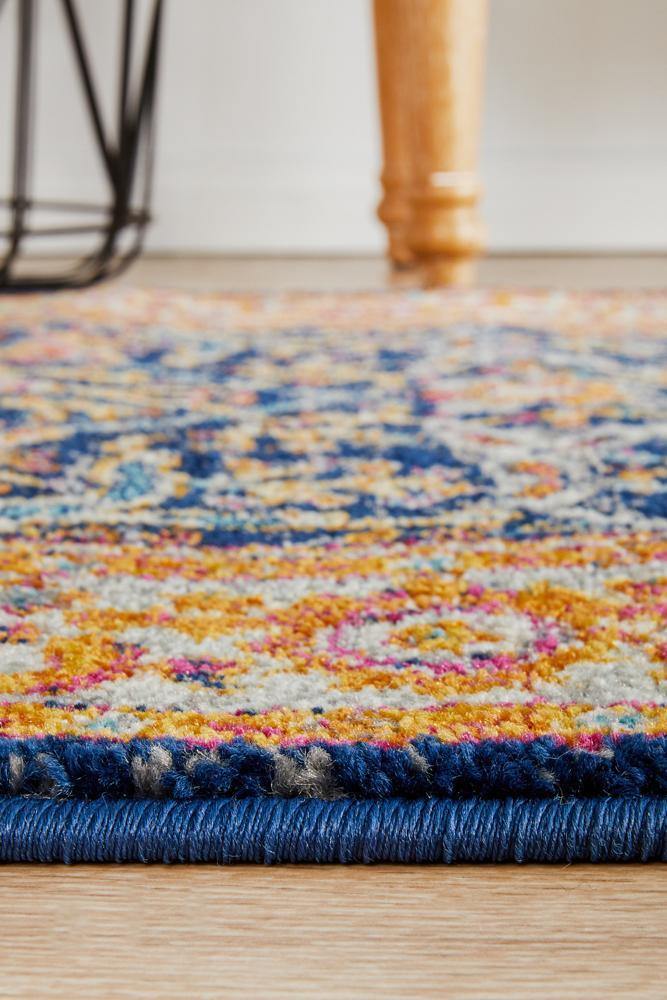 Evoke Splash Multi Transitional Runner Rug - Cozy Rugs Australia