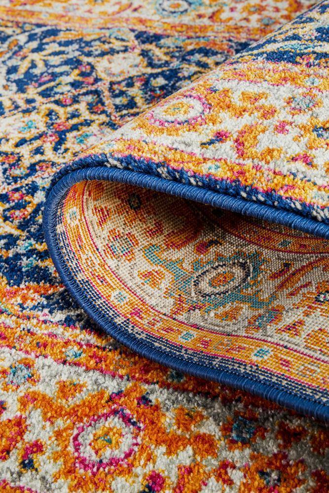 Evoke Splash Multi Transitional Runner Rug - Cozy Rugs Australia