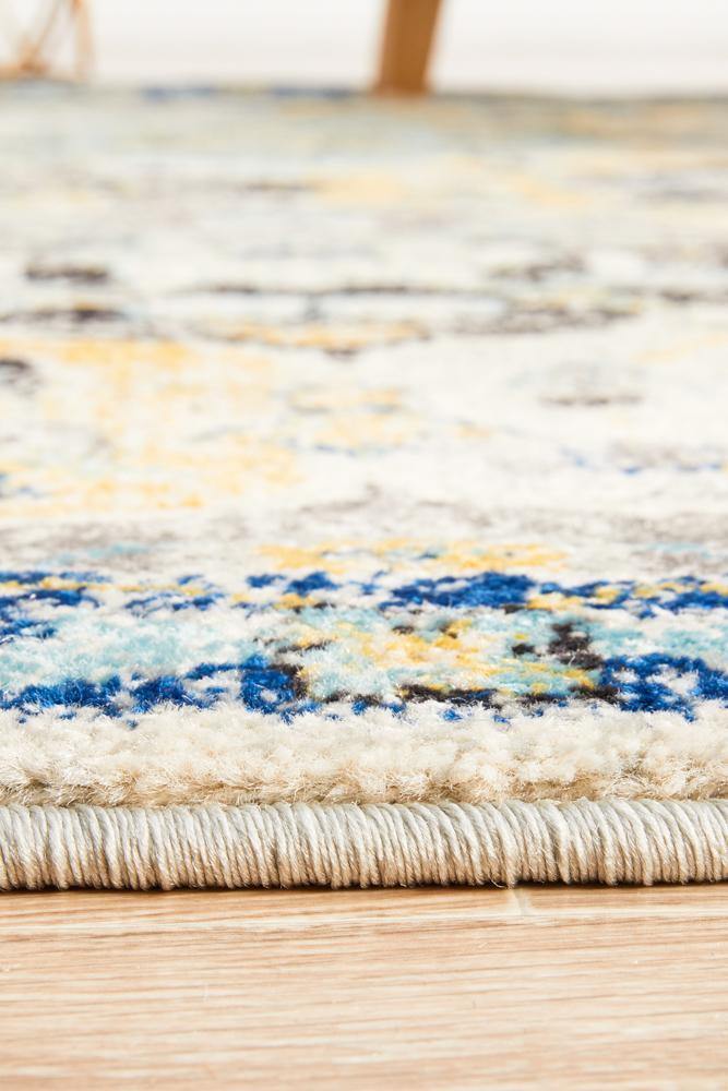 Evoke Poppy Multi Transitional Round Rug - Cozy Rugs Australia
