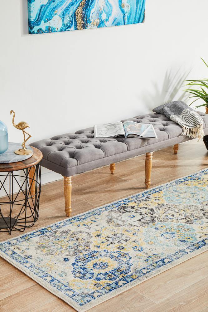 Evoke Poppy Multi Transitional Runner Rug - Cozy Rugs Australia