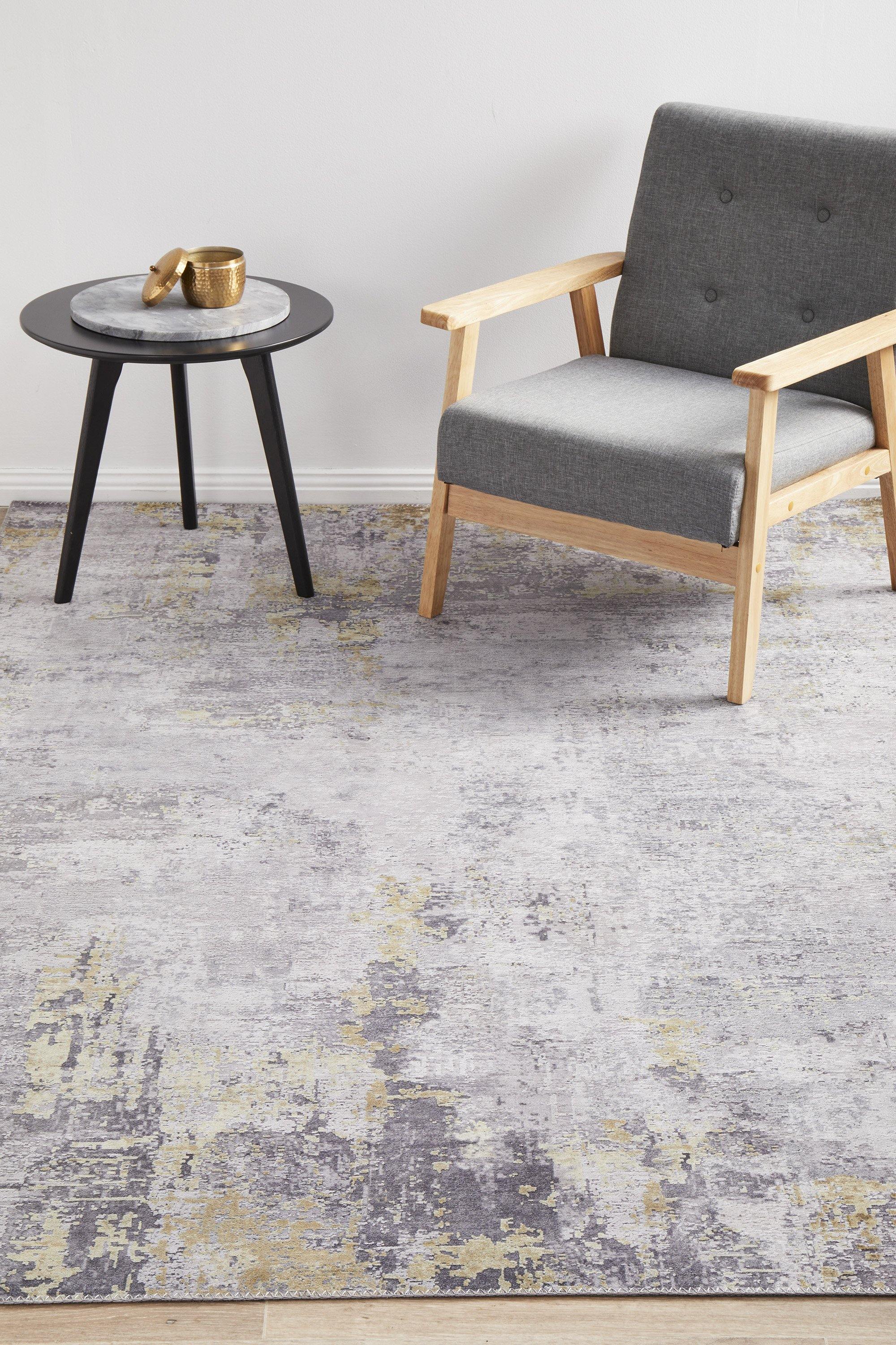 Illusions 156 Gold Rug - Cozy Rugs Australia