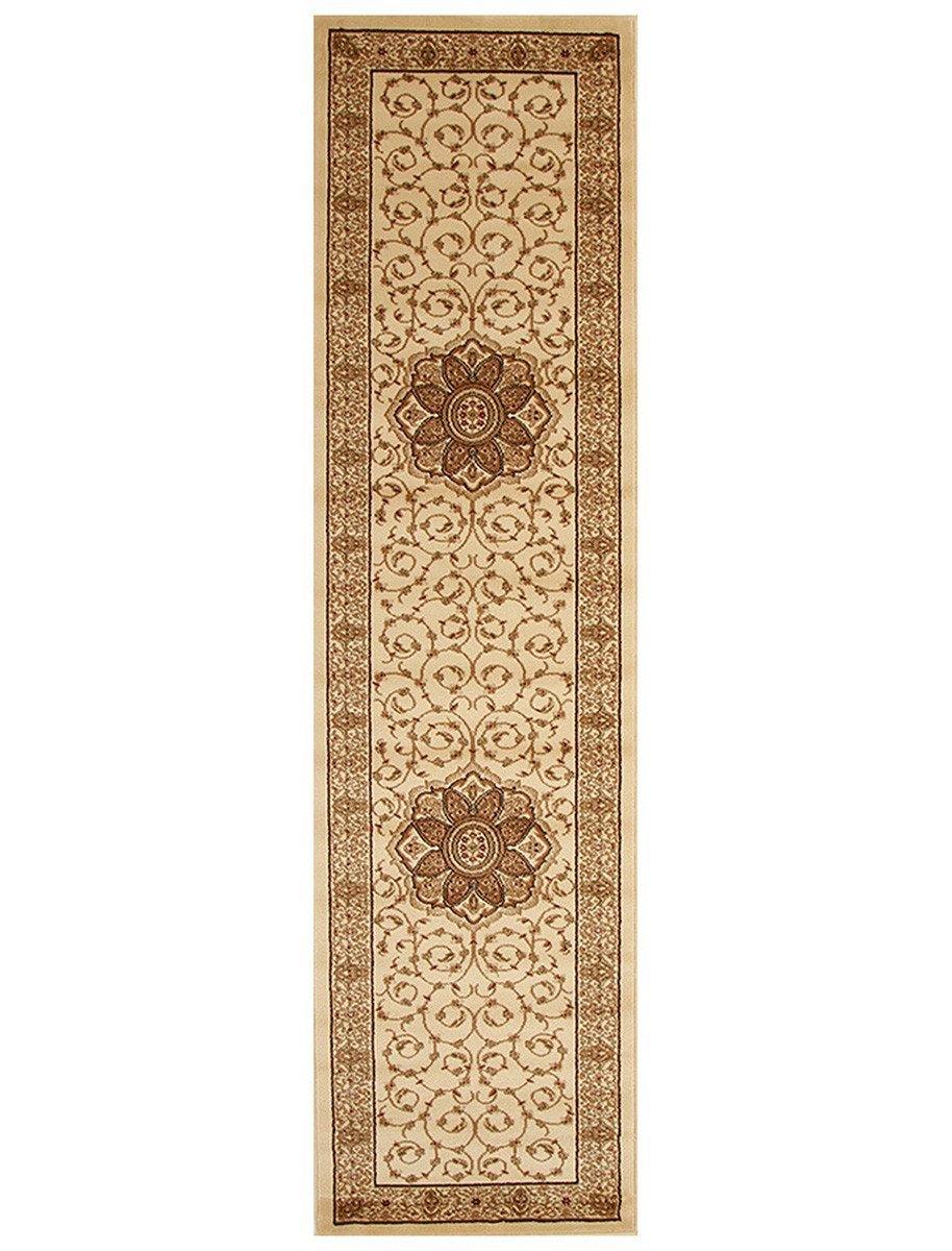 Istanbul Medallion Classic Pattern Runner Rug Ivory - Cozy Rugs Australia