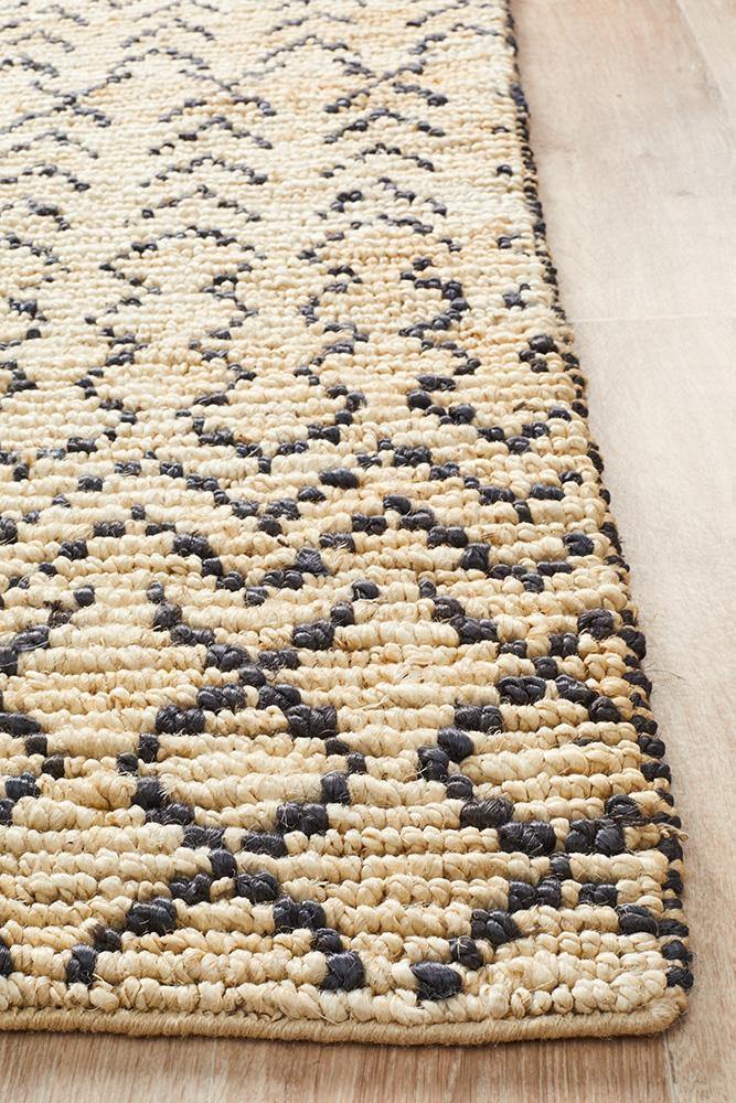 Kenya Elki Hand Woven Tribal Jute Rug - Cozy Rugs Australia