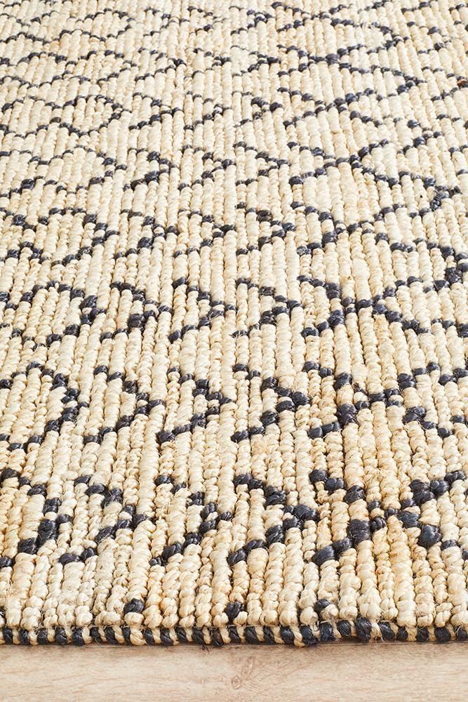 Kenya Elki Hand Woven Tribal Jute Rug - Cozy Rugs Australia