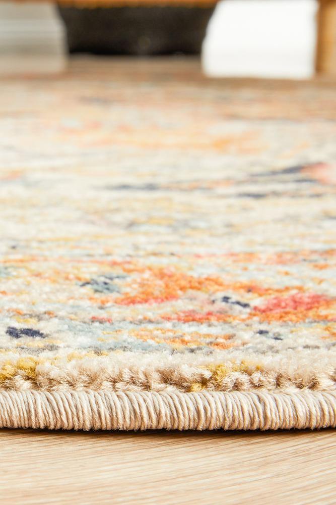 Legacy 850 Rust Round Rug - Cozy Rugs Australia