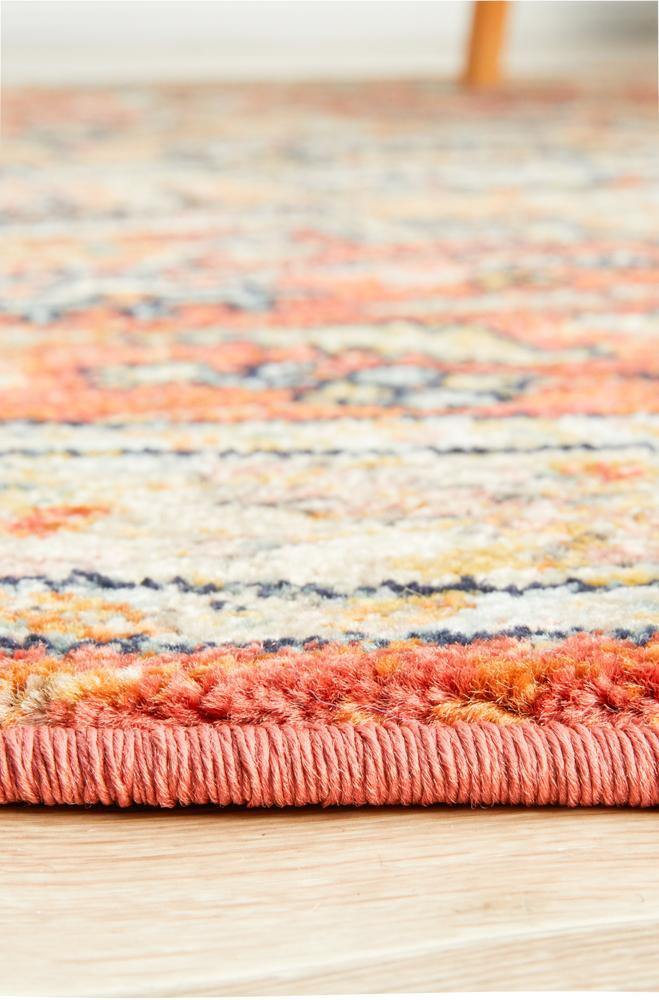 Legacy 850 Terracotta Round Rug - Cozy Rugs Australia