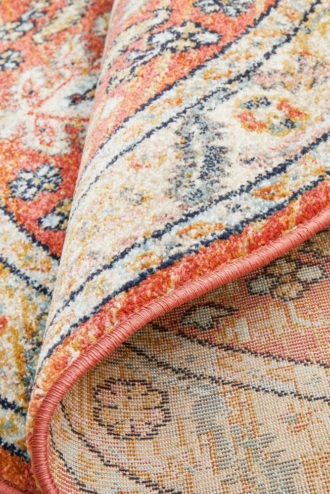 Legacy 850 Terracotta Round Rug - Cozy Rugs Australia