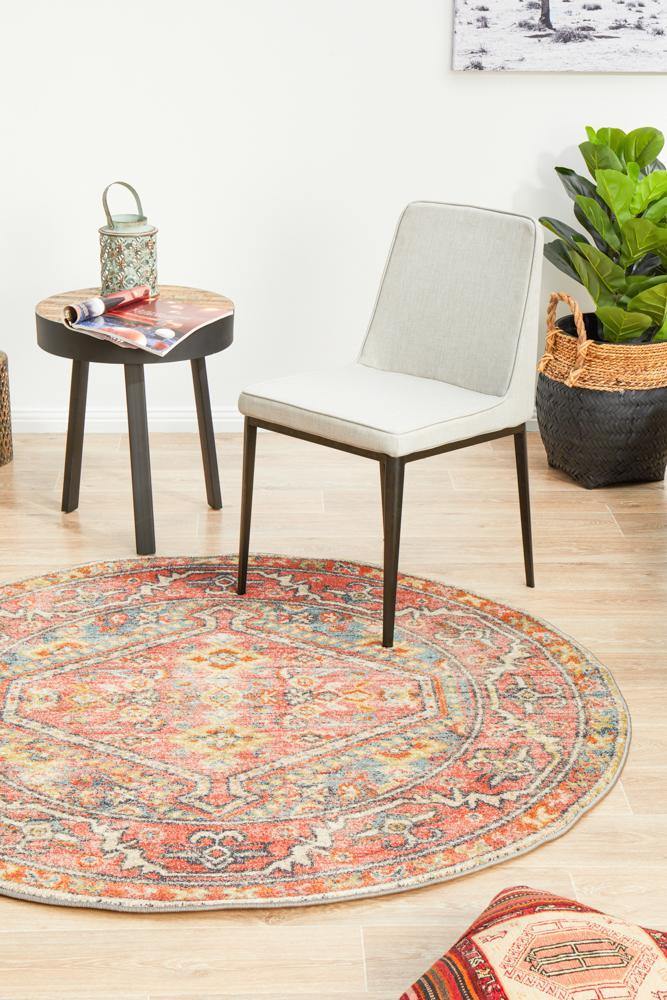 Legacy 856 Crimson Round Rug - Cozy Rugs Australia