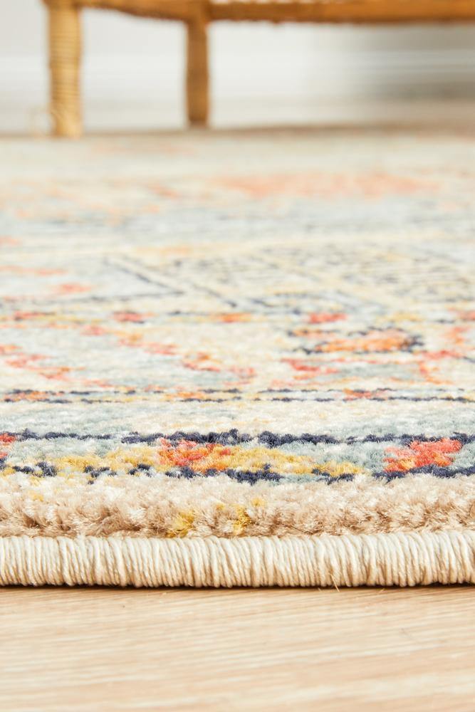 Legacy 859 Sky Blue Round Rug - Cozy Rugs Australia