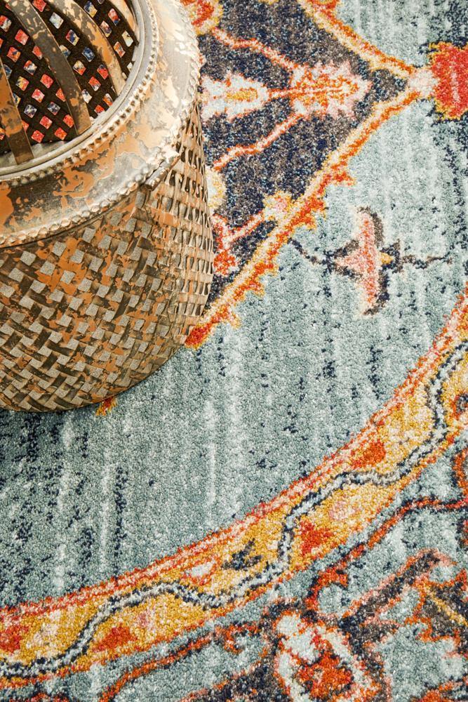 Legacy 862 Rust Round Rug - Cozy Rugs Australia