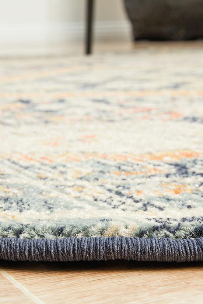 Legacy 863 Navy Round Rug - Cozy Rugs Australia