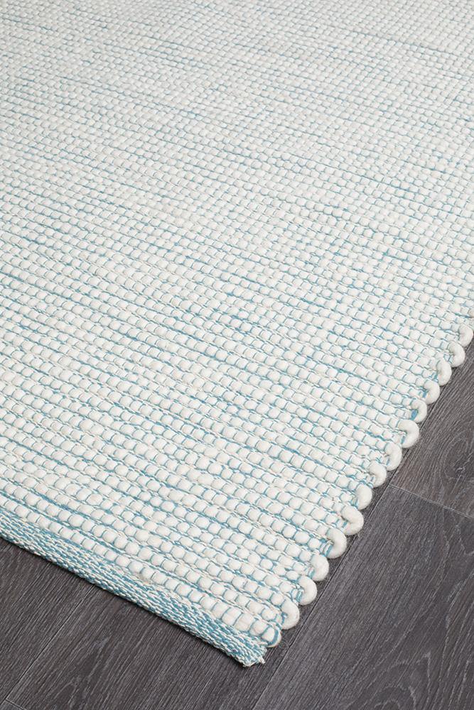 Loft Stunning Wool Turquoise Rug - Cozy Rugs Australia