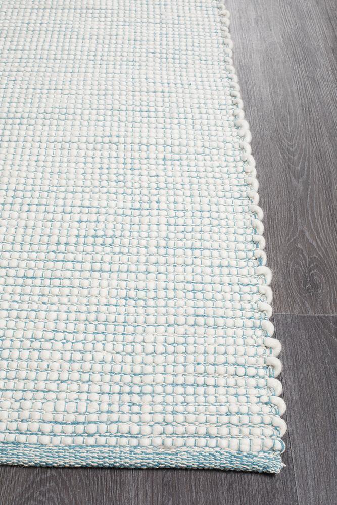 Loft Stunning Wool Turquoise Rug - Cozy Rugs Australia