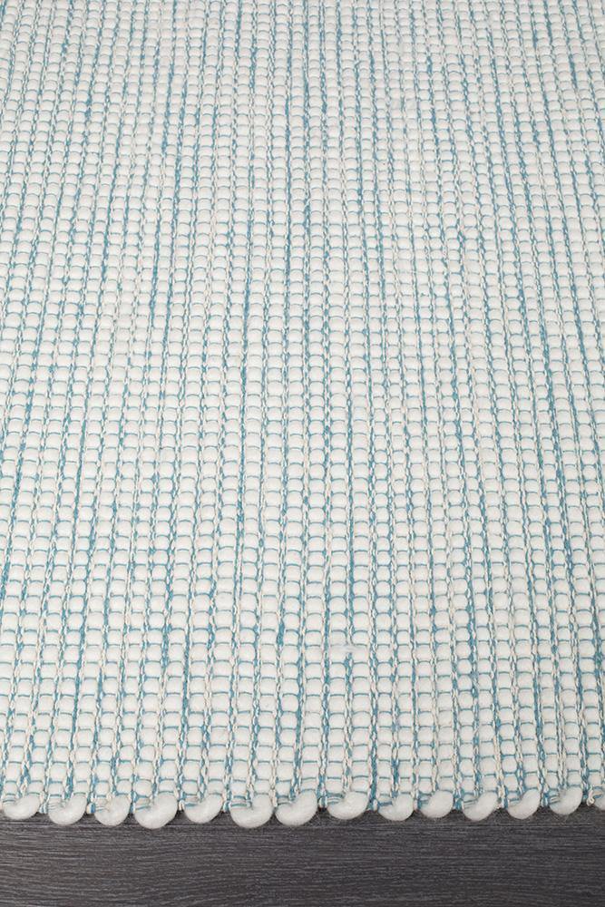 Loft Stunning Wool Turquoise Rug - Cozy Rugs Australia