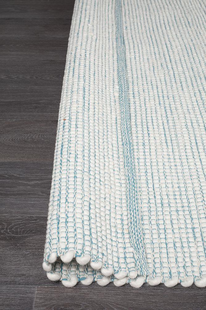 Loft Stunning Wool Turquoise Rug - Cozy Rugs Australia