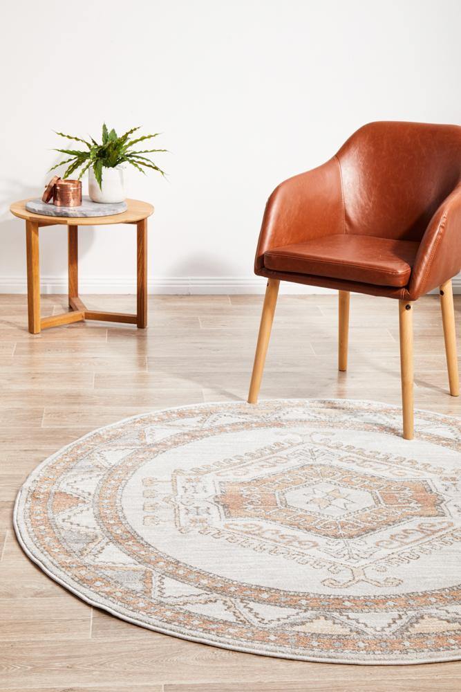 Mayfair Caitlen Natural Round Rug - Cozy Rugs Australia