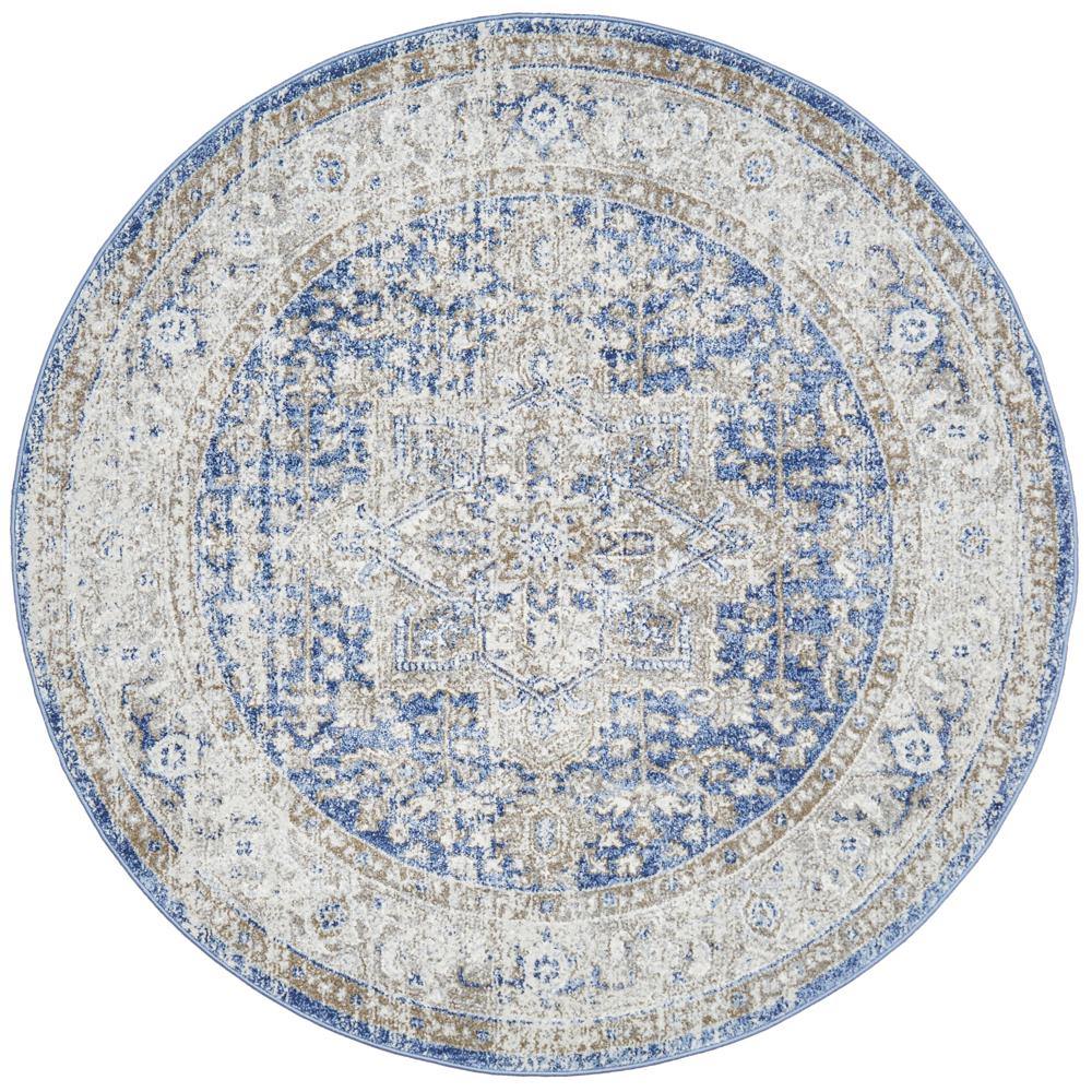 Mayfair Hugo Ocean Round Rug - Cozy Rugs Australia