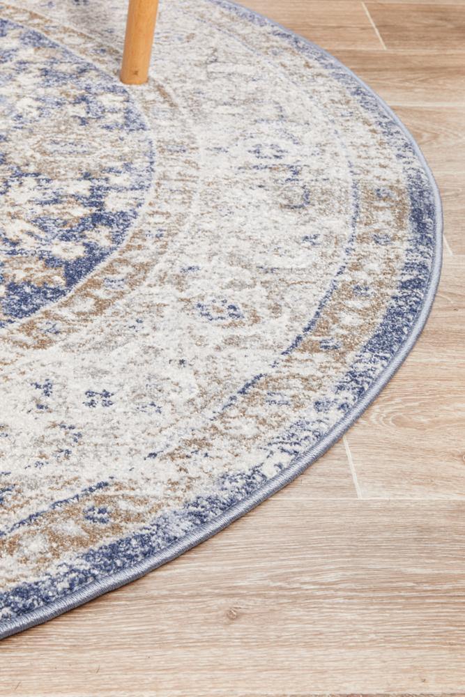 Mayfair Hugo Ocean Round Rug - Cozy Rugs Australia