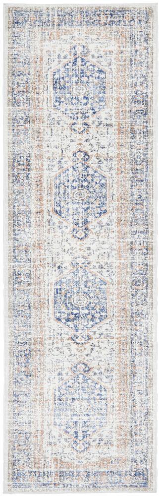 Mayfair Lorissa Blue Runner Rug - Cozy Rugs Australia