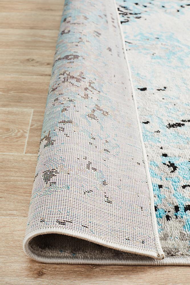 Alexa Transitional Rug Blue Grey - Cozy Rugs Australia