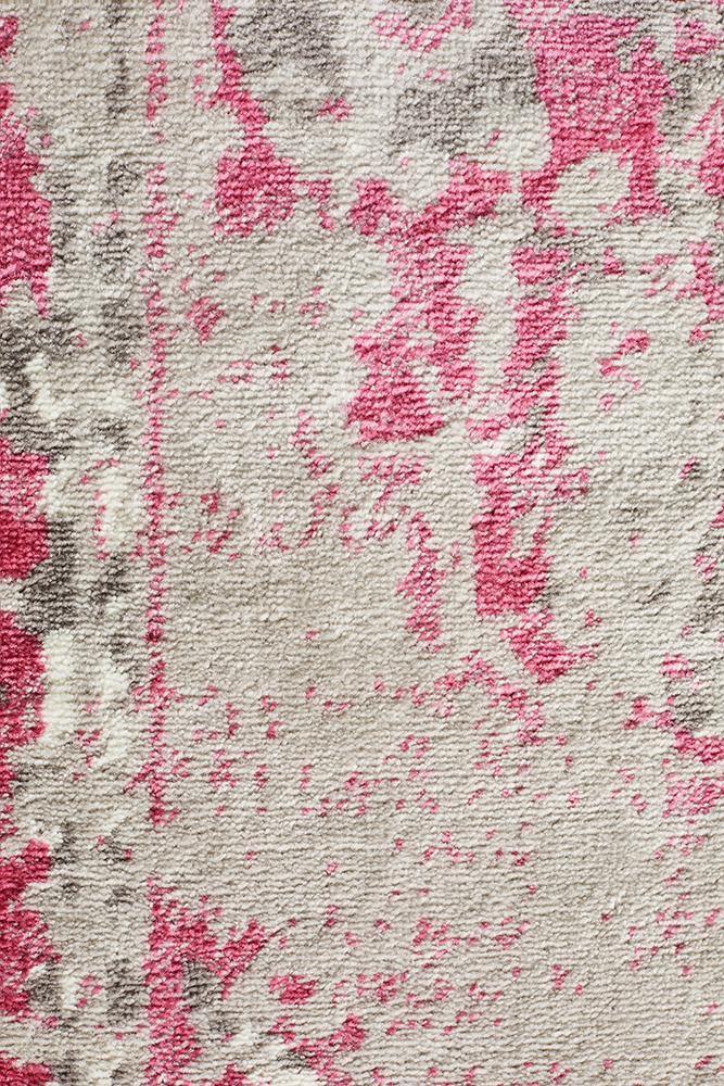 Alexa Transitional Rug Grey Fuchsia - Cozy Rugs Australia