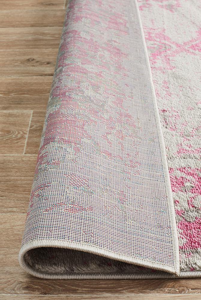 Alexa Transitional Rug Grey Fuchsia - Cozy Rugs Australia