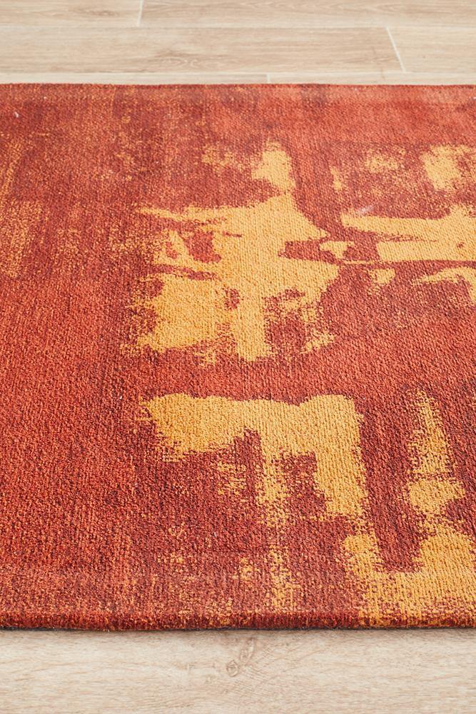 Magnolia 11 Paprika Runner Rug - Cozy Rugs Australia