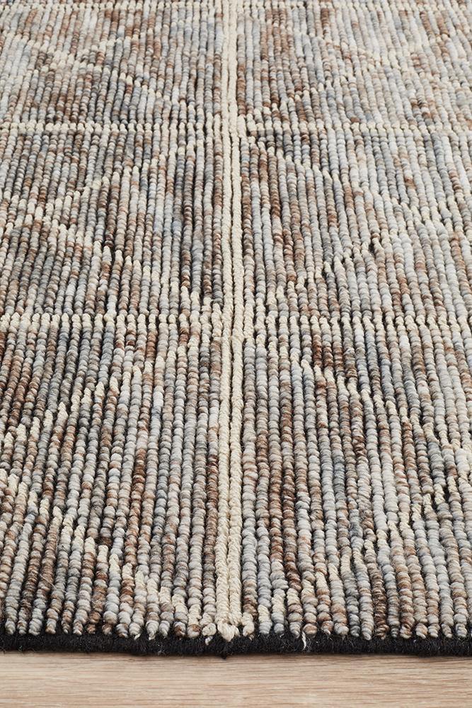 Miller Rhythm Motif Blue Rug - Cozy Rugs Australia