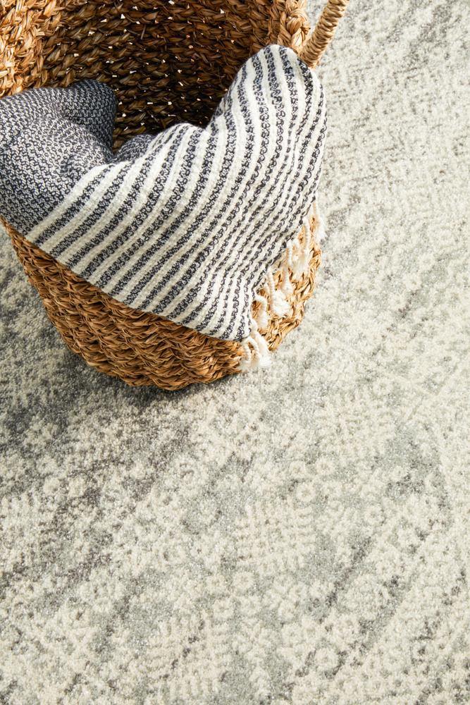 Mirage Zelda Silver Grey Rug - Cozy Rugs Australia
