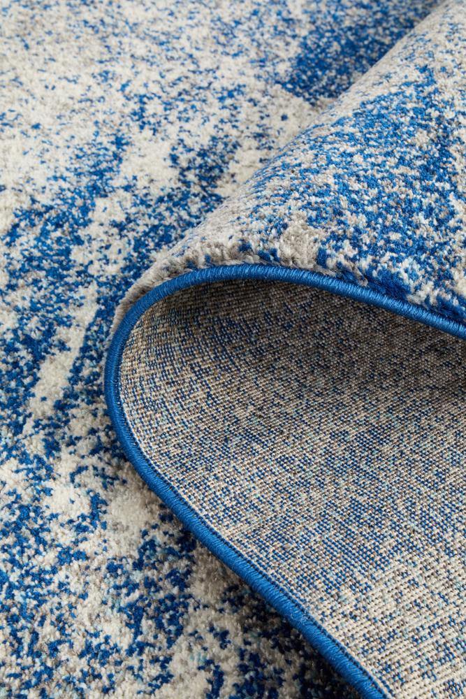 Mirage Casandra Dunescape Modern Blue Grey Runner Rug - Cozy Rugs Australia