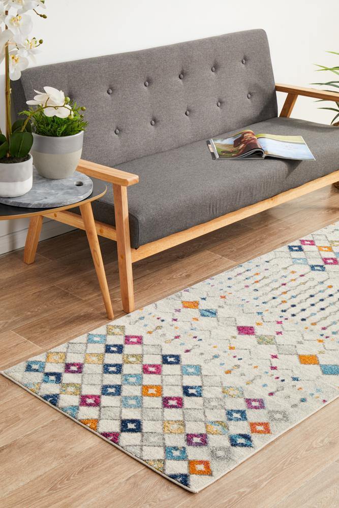 Mirage Peggy Tribal Morrocan Style Multi Runner Rug - Cozy Rugs Australia