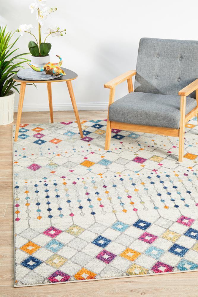 Mirage Peggy Tribal Morrocan Style Multi Rug - Cozy Rugs Australia