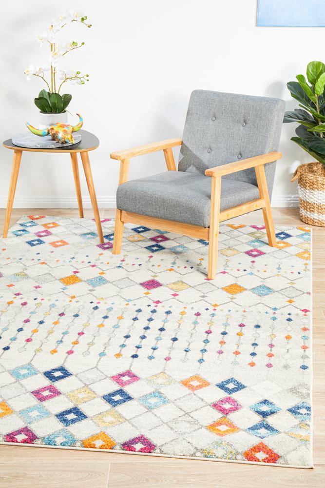 Mirage Peggy Tribal Morrocan Style Multi Rug - Cozy Rugs Australia