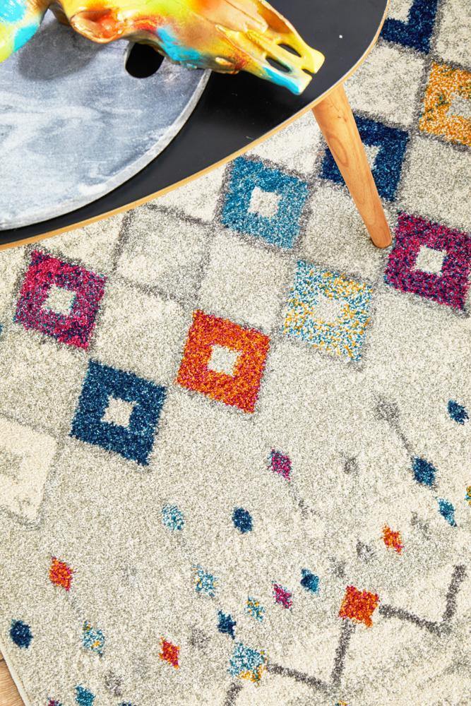 Mirage Peggy Tribal Morrocan Style Multi Rug - Cozy Rugs Australia