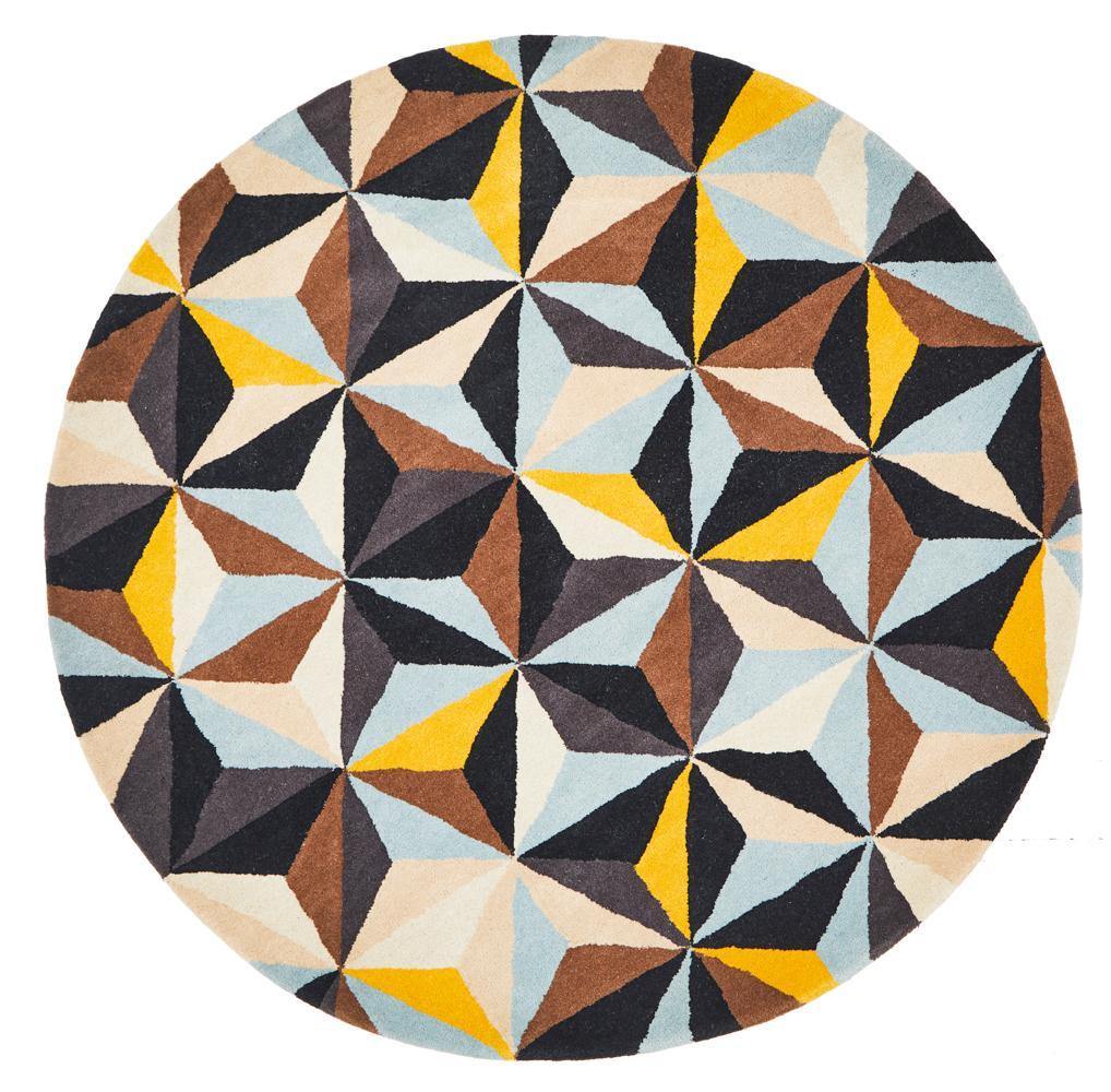 Matrix Pure Wool 900 Blue Round Rug - Cozy Rugs Australia