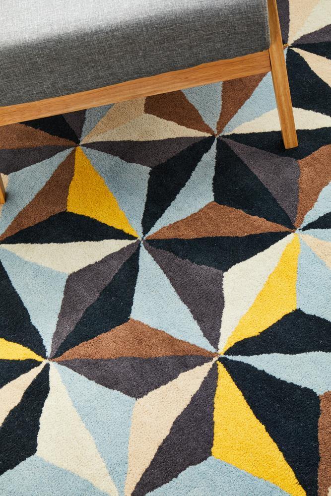 Matrix Pure Wool 900 Blue Round Rug - Cozy Rugs Australia
