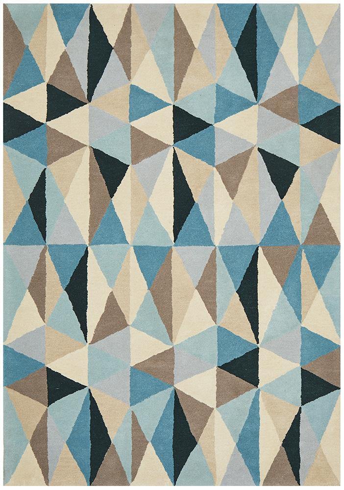 Matrix Pure Wool 901 Turquoise Rug - Cozy Rugs Australia