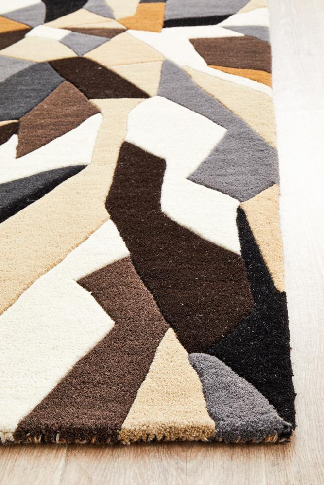 Matrix Pure Wool 903 Fossil Runner Rug - Cozy Rugs Australia