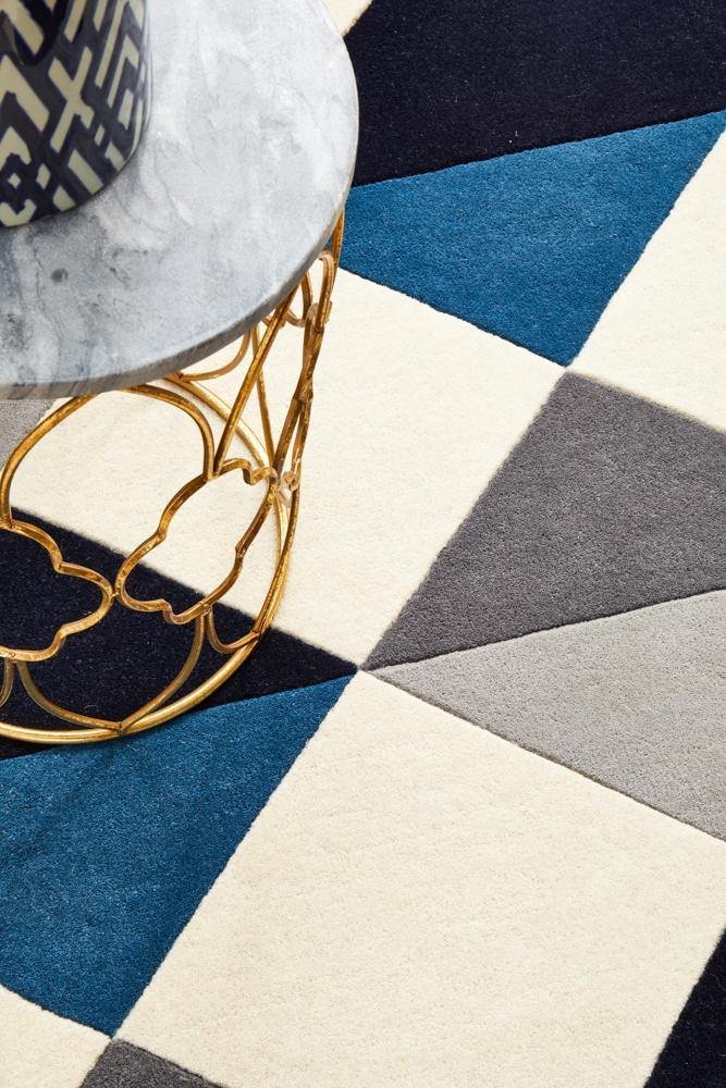 Matrix Pure Wool 904 Steel Round Rug - Cozy Rugs Australia