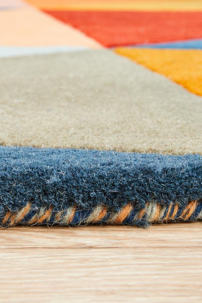 Matrix Pure Wool 905 Multi Round Rug - Cozy Rugs Australia