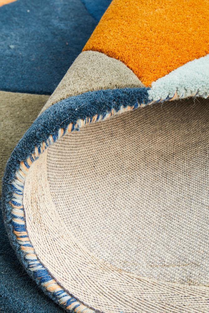 Matrix Pure Wool 905 Multi Round Rug - Cozy Rugs Australia
