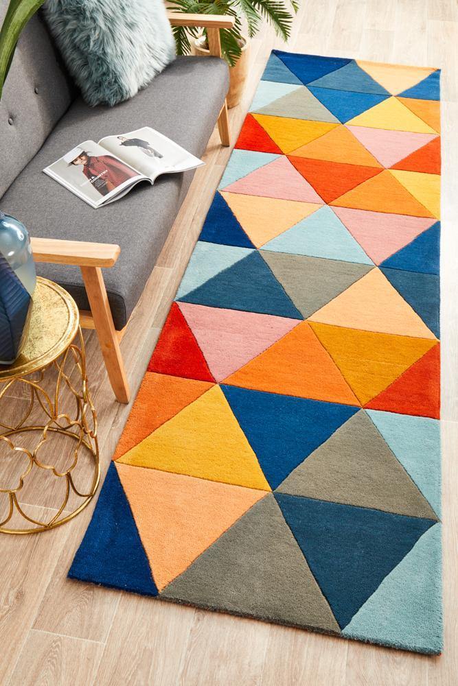 Matrix Pure Wool 905 Multi Runner Rug - Cozy Rugs Australia