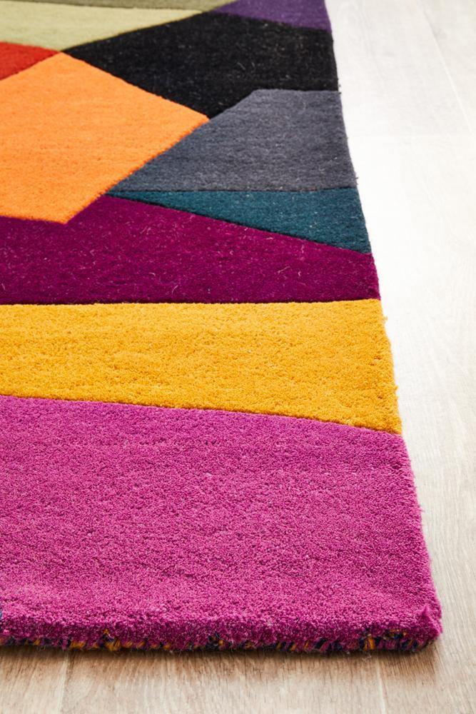 Matrix Pure Wool 906 Crayon Runner Rug - Cozy Rugs Australia
