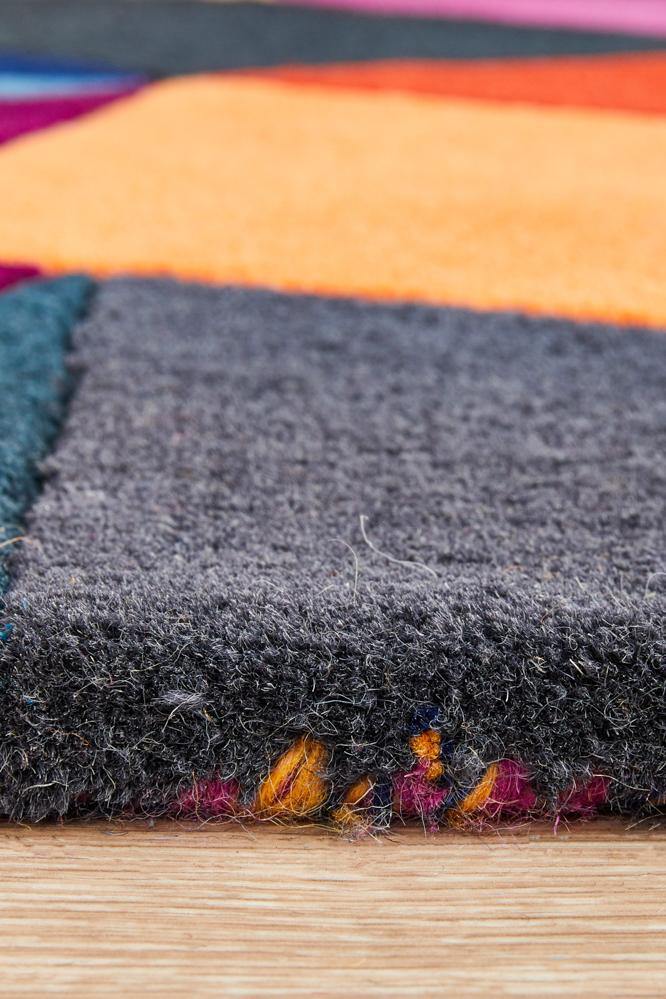 Matrix Pure Wool 906 Crayon Runner Rug - Cozy Rugs Australia