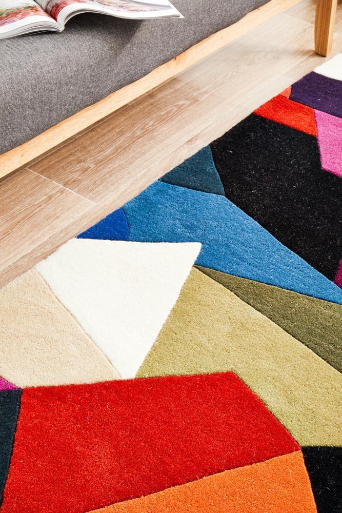 Matrix Pure Wool 906 Crayon Runner Rug - Cozy Rugs Australia