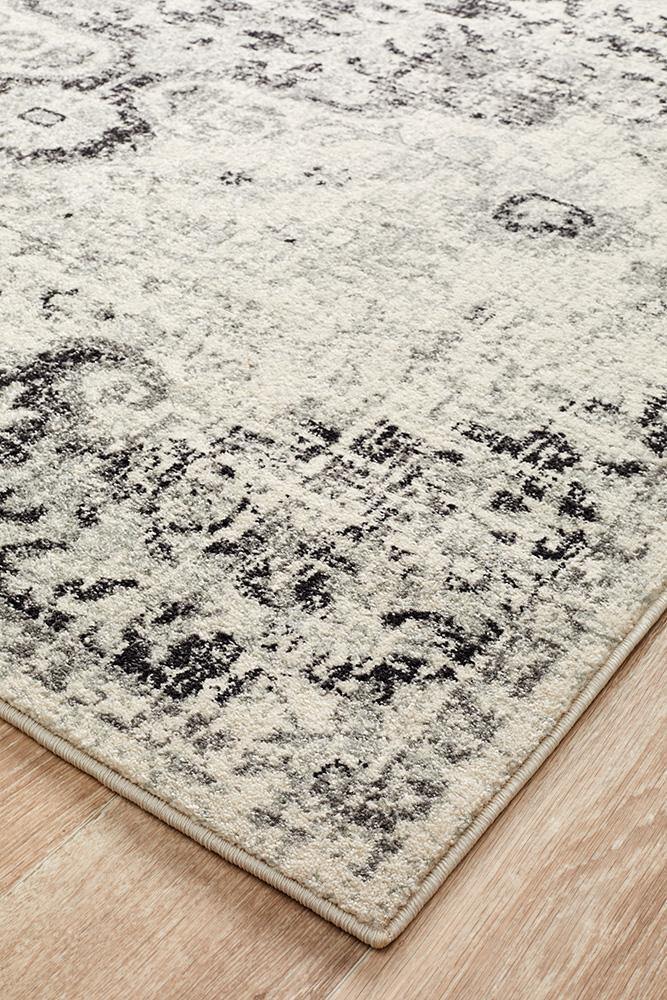 Museum Transitional Charcoal Rug - Cozy Rugs Australia