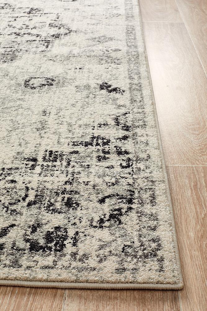 Museum Transitional Charcoal Rug - Cozy Rugs Australia