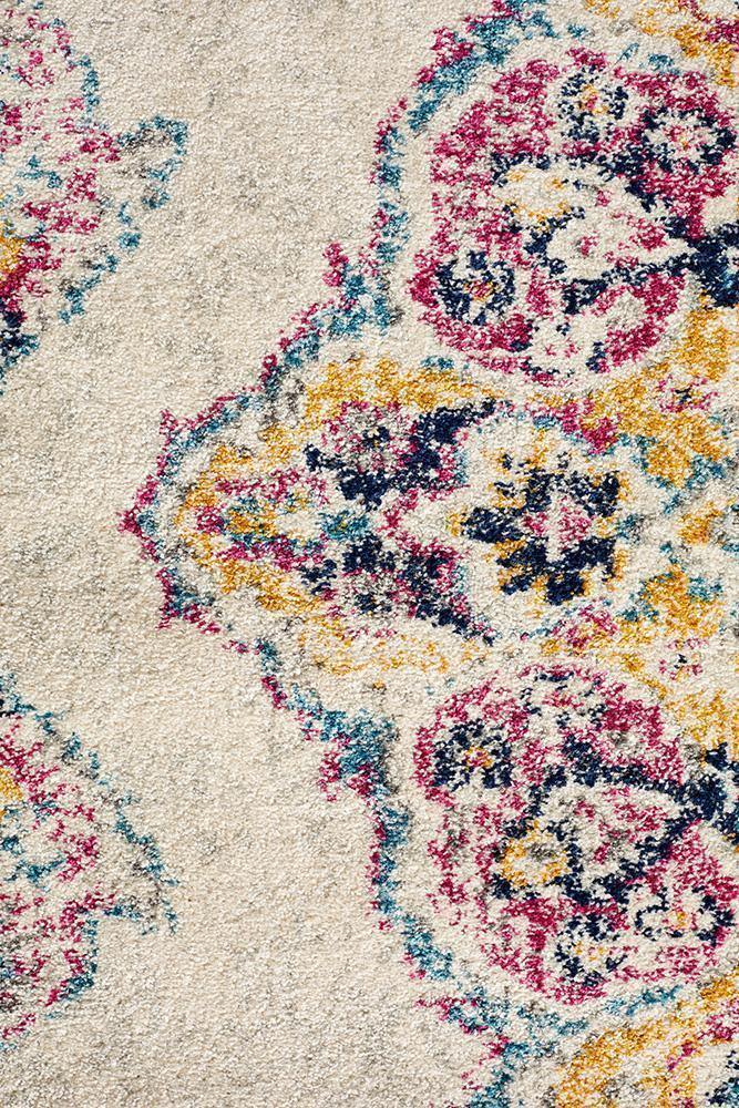 Museum Kendall Bone Round Rug - Cozy Rugs Australia