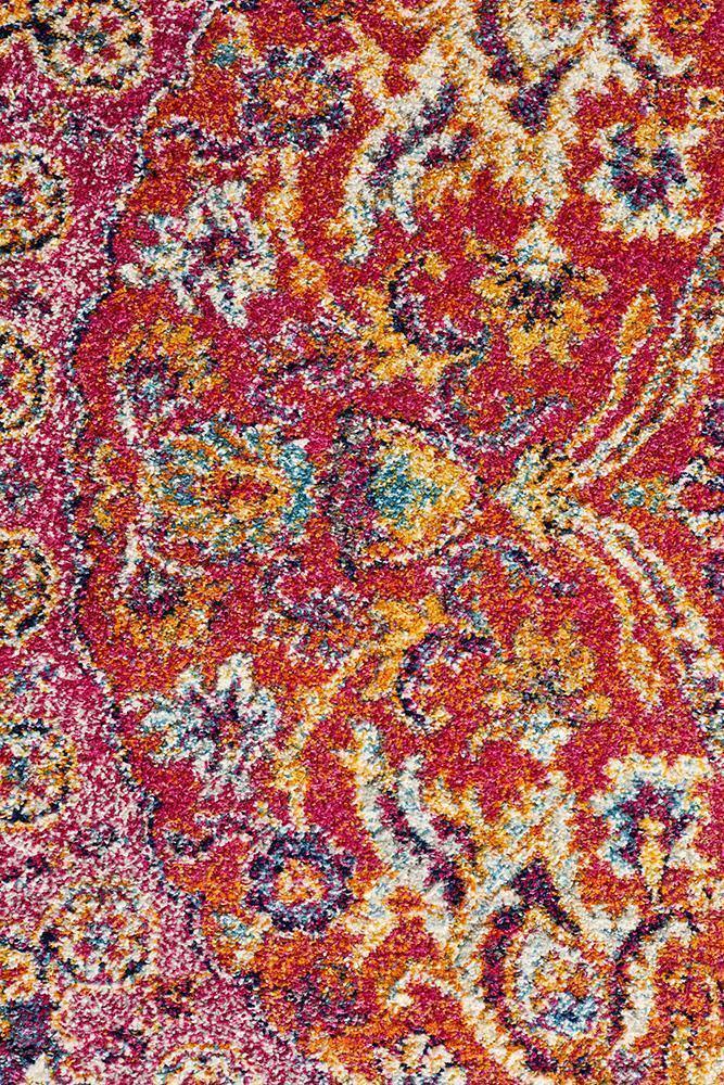 Museum Preston Multi Coloured Round Rug - Cozy Rugs Australia