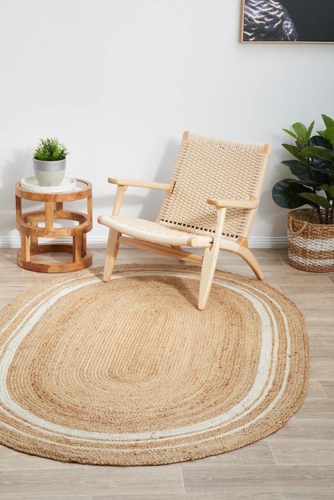 Noosa 111 Natural Oval Rug - Cozy Rugs Australia